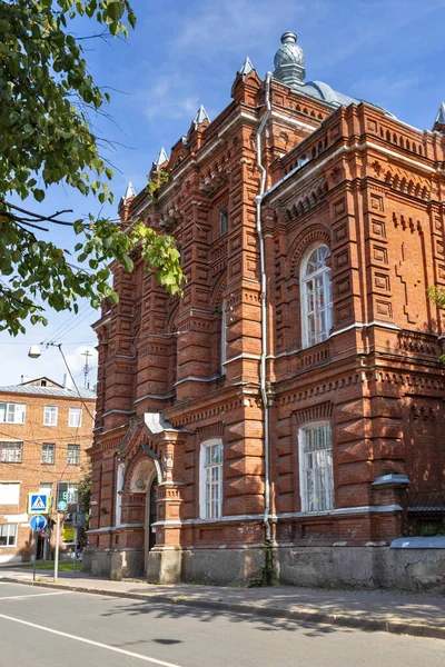 Kostroma Casa Perspectiva Mundo Rua Pavlovskaya Edifício Antiga Escola Eclesiástica — Fotografia de Stock