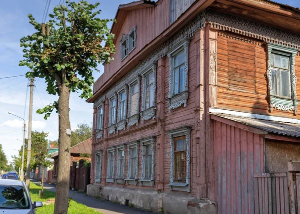 Kostroma Edificios Históricos Calle Shagova Mariinskaya Siglo Xix Día Verano — Foto de Stock