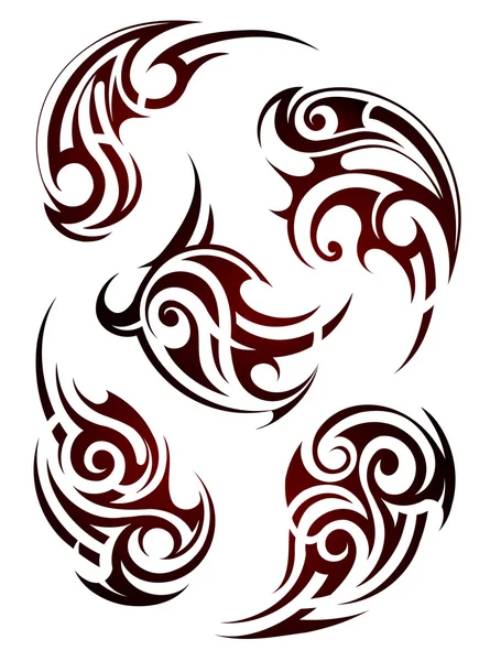 Tatuaggio in stile Maori — Vettoriale Stock