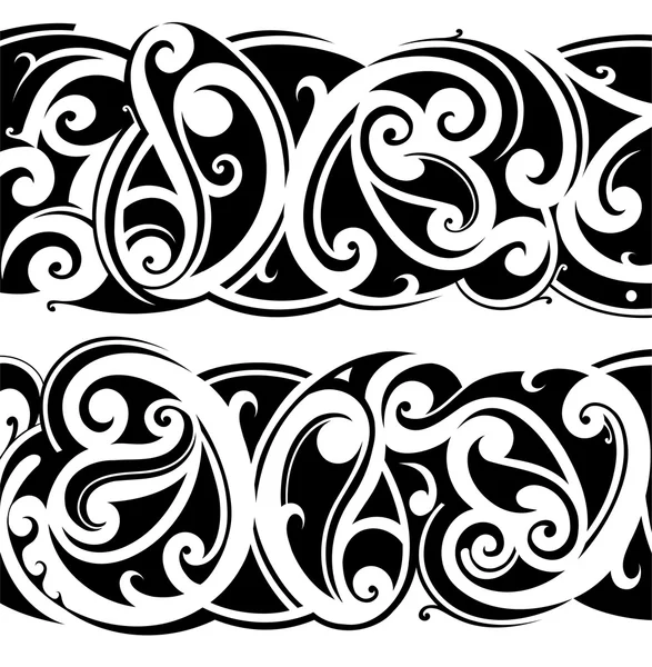 Maori tattoo set — Stockvector