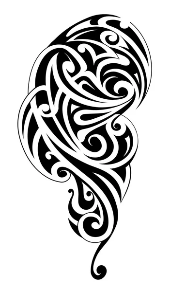 Maori style tattoo shape — Stock Vector