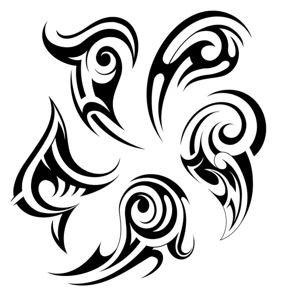 Ensemble de tatouages d'art tribal — Image vectorielle