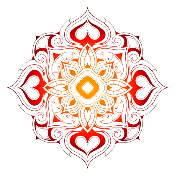 Mandala décoratif forme — Image vectorielle