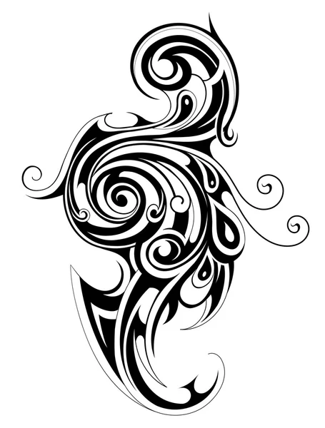 Tatouage tribal élégant — Image vectorielle