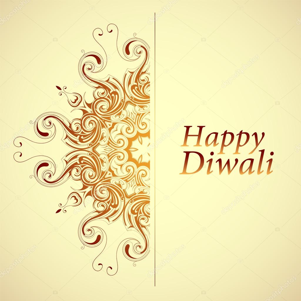 Happy Diwali greeting card Stock Vector by ©akv_lv 118364640