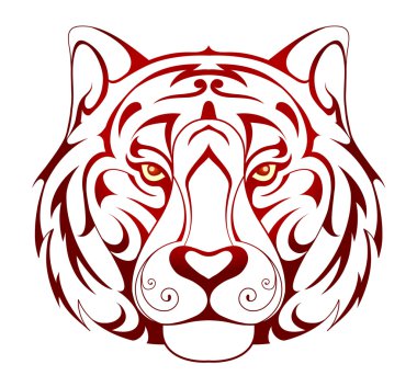 Kaplan dövmesi baş