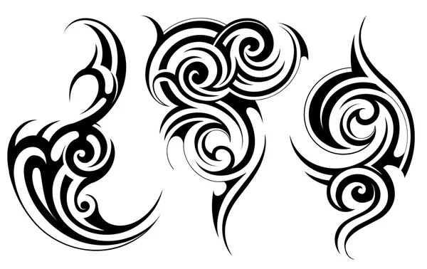 Set de tatouage ethnique — Image vectorielle