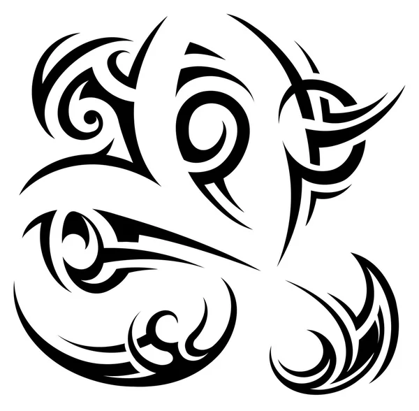 Gothic styl tetování obrazce — Stockový vektor