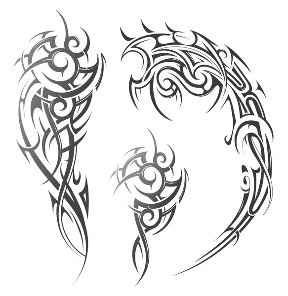 Kmenové Tetování Etnickém Stylu Dobré Tetování Ramene Nebo Rukávu — Stockový vektor