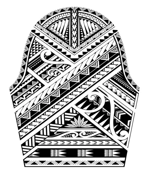 Tatuaggio manica in stile Maori — Vettoriale Stock