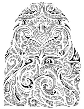 Tribal art sleeve design clipart