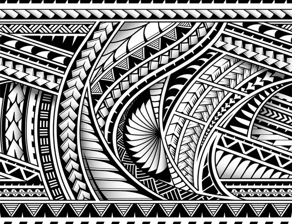 Estilo tribal media manga — Vector de stock