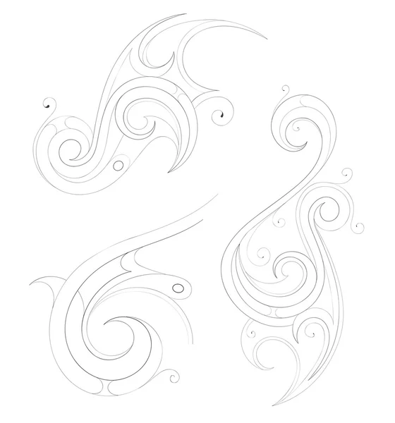 Outline tattoo design — Stock Vector