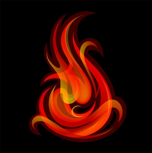 Flammes de feu — Image vectorielle