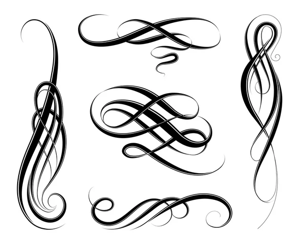 Tourbillons calligraphiques — Image vectorielle