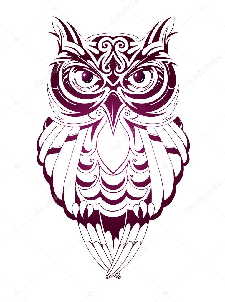 Owl tattoo Stock Vector Image by ©akv_lv #64670357