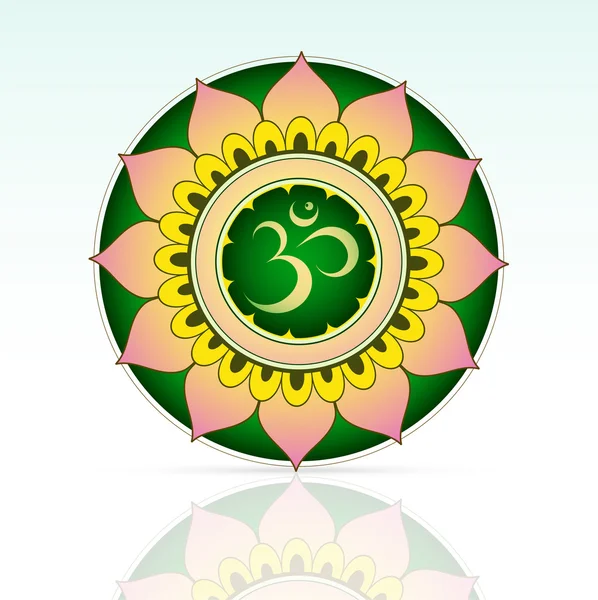 Индийский священный символ Аум — стоковый вектор