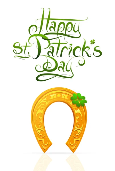 Saint Patricks Day greeting card — Stock Vector