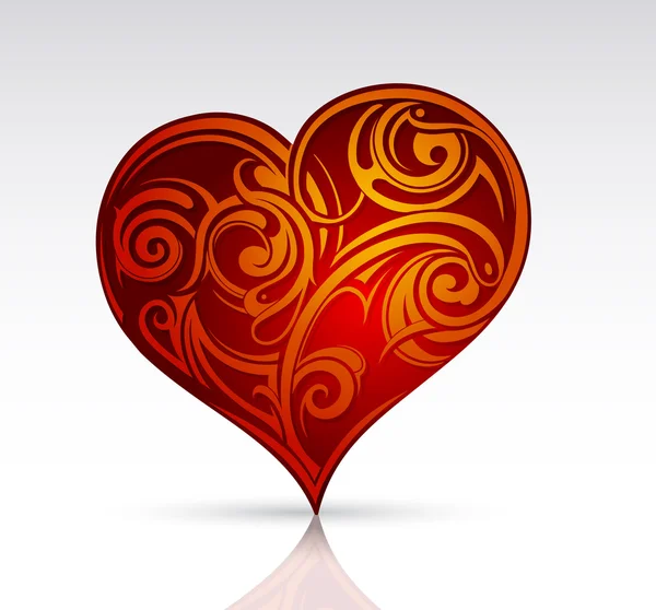 Heart shape design — Stock Vector