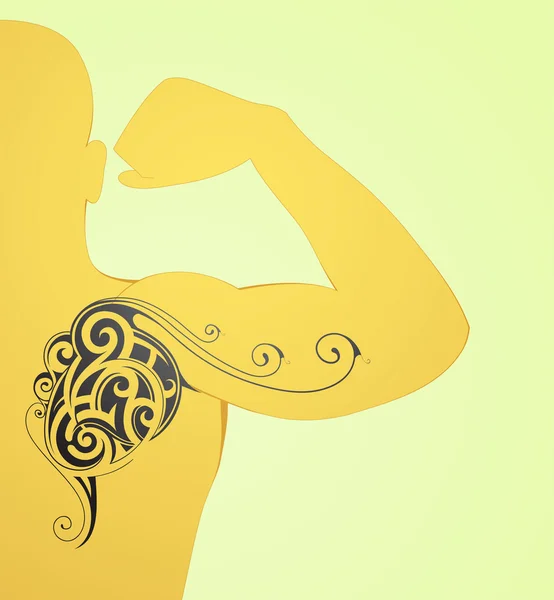 Tělo umění tetování — Stockový vektor