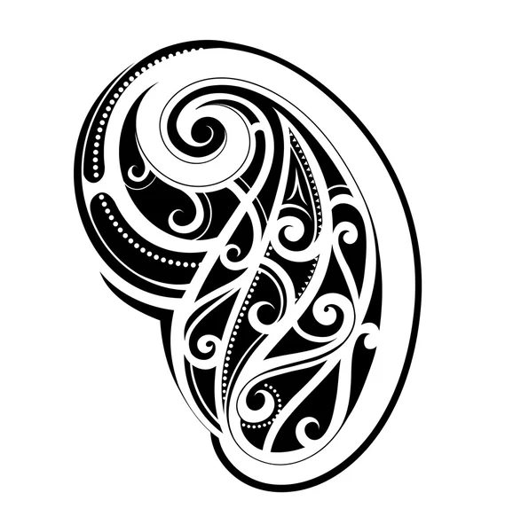 Maori style tattoo — Stock Vector