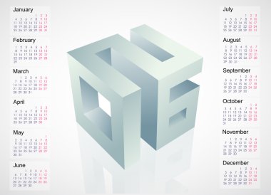2016 amblemi ile Takvim zaman çizelgesi