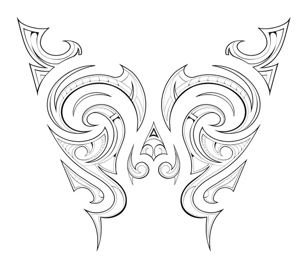 Design de tatuagem maori —  Vetores de Stock