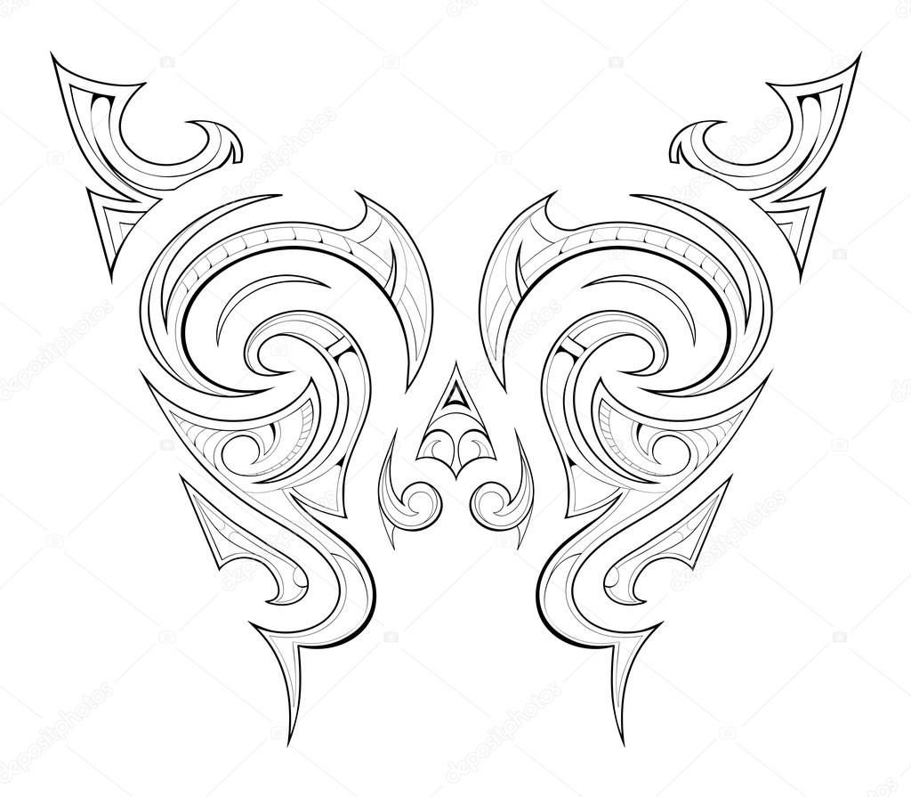 Maori Tattoo Design Vector Image By C Akv Lv Vector Stock