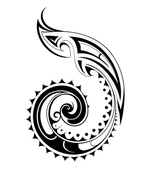 Maori stijl tattoo — Stockvector