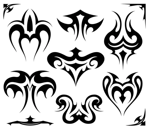 Tribal tattoo set — Stock Vector