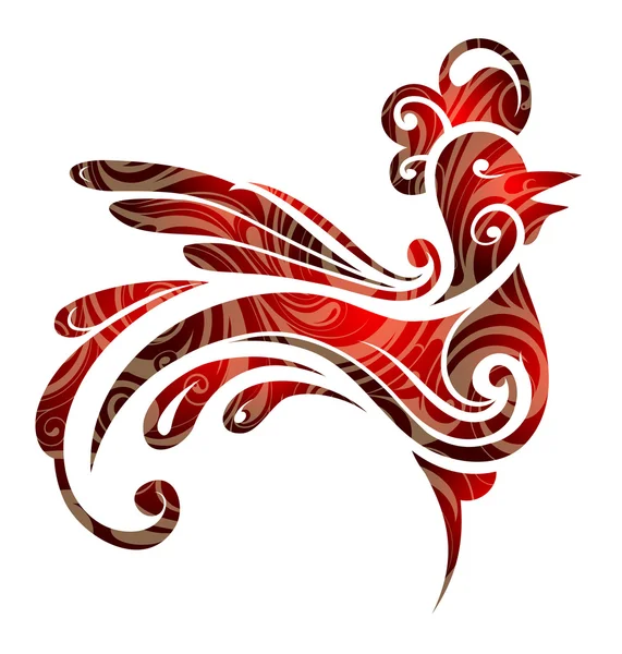 Année 2017 symbole coq — Image vectorielle