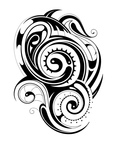 Maori tatuaż tribal — Wektor stockowy