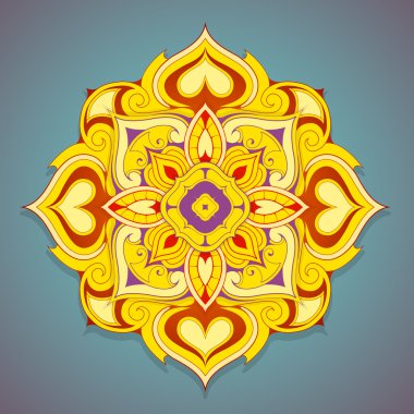 Dekoratif mandala şekli