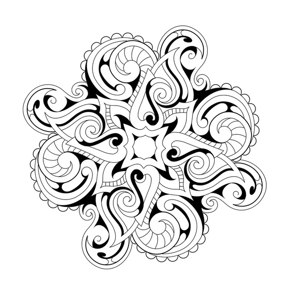 Dibujos para colorear con ornamentos étnicos — Vector de stock