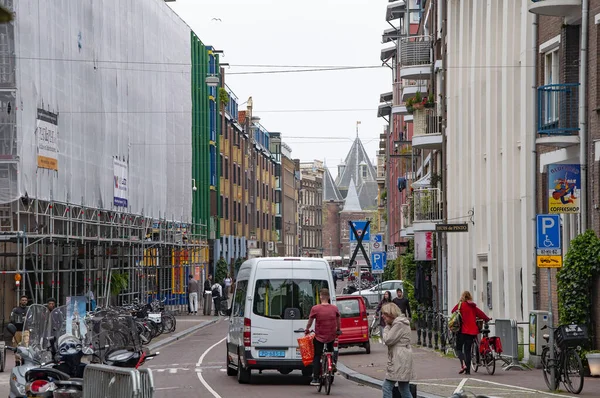 Amsterdam Niederlande Juni 2021 Schöne Aussicht Auf Amsterdam Mit Typisch — Stockfoto