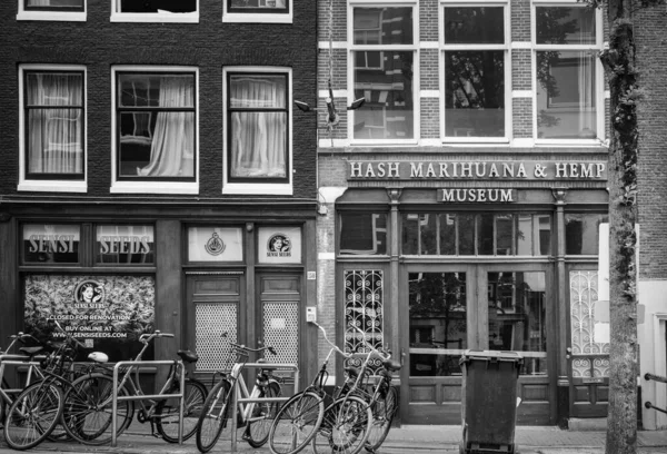 Amsterdam Nederland Juni 2021 Hash Marihuana Hennep Museum Gevel — Stockfoto