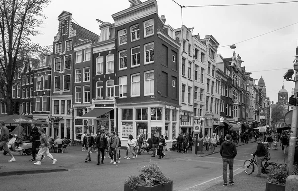 Amsterdam Niederlande Juni 2021 Steakhouse Modebazar Fassaden Geschäfte Auf Der — Stockfoto