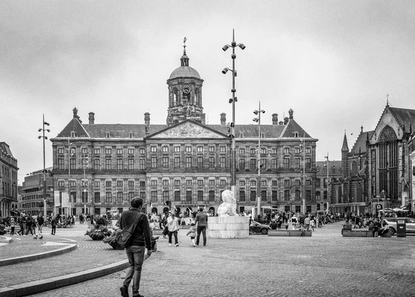 Amsterdam Netherlands Haziran 2021 Baraj Meydanı Şehrin Güzel Manzarası — Stok fotoğraf