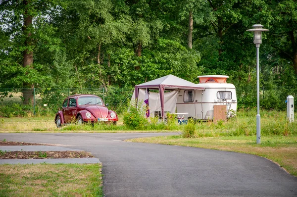 Versmold Alemania Junio 2021 Camping Park Sonnensee Tiendas Campaña Albergues — Foto de Stock