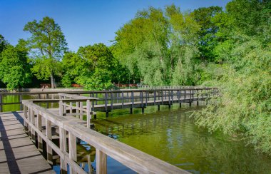 BUNDE, ALMANLIK. 31 Mayıs 2021. Göl görünümü