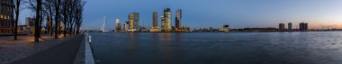 Rotterdam Large Panoaramic View from Westerkade clipart
