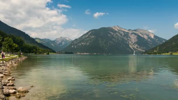 Zeitraffer pertisau aachensee Österreich — Stockvideo