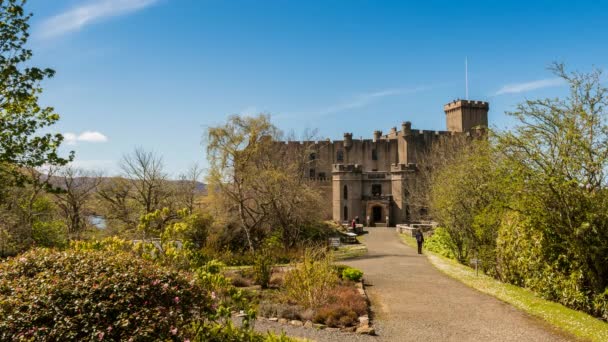 Χρόνος λήξης του κάστρου Dunvegan, Σκωτία — Αρχείο Βίντεο