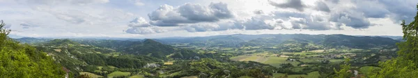 Panorama from Montechiaro d 'Acqui — стоковое фото