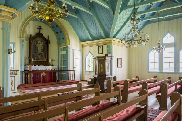 Interieur kerk in de buurt van Stavanger — Stockfoto