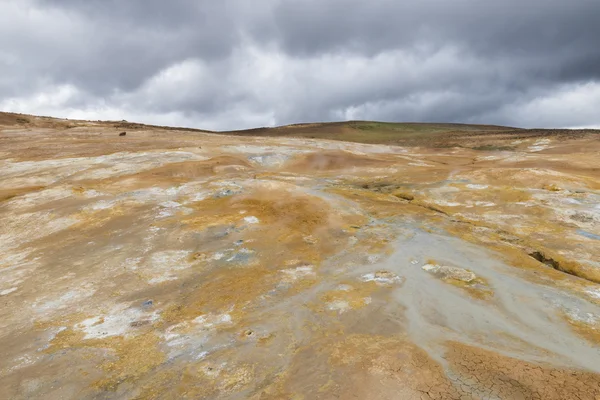 Paisagem geotérmica Krafla, Islândia — Fotografia de Stock