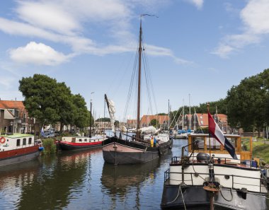 Enkhuizen limanda eski gemi