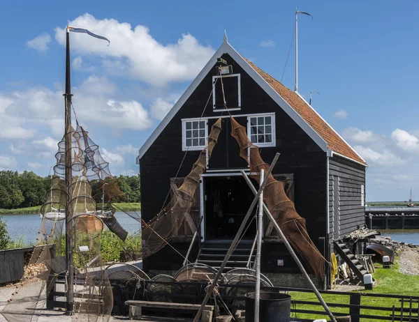 Zuiderzee museum enkhuizen und angelausrüstung — Stockfoto