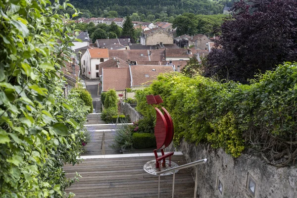 Liverdun France June 2020 Street Stairs Liverdun France Old Houses — Stock Photo, Image