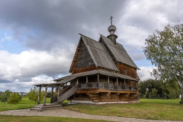 Suzdal Russia Settembre 2019 Chiesa San Nicola Legno Una Giornata — Foto Stock